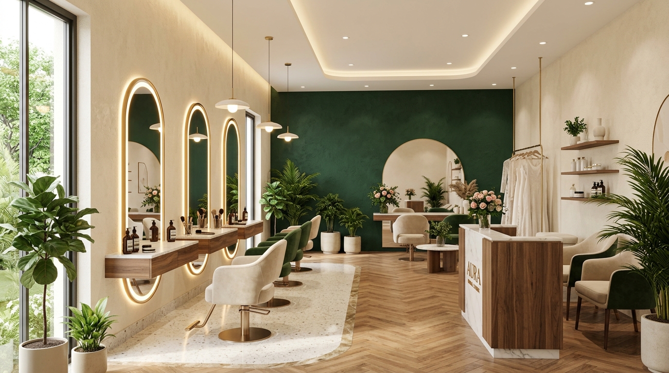 Dionne Makeup Studio Interior Faisalabad